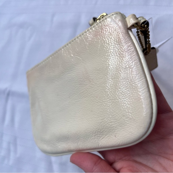 Coach Signature Patch Patent Leather Wristlet - Picture 4 of 11